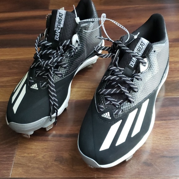 💚 New Adidas Dual Threat Baseball Cleats Size 8 - Picture 2 of 5